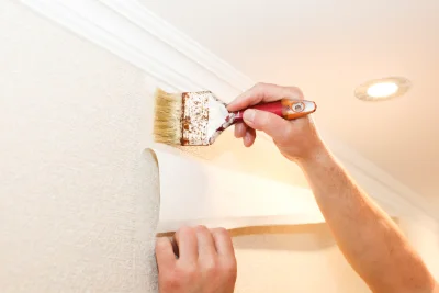 Pose de papier peint à Louroux-de-Bouble — revêtements muraux et toiles de verre